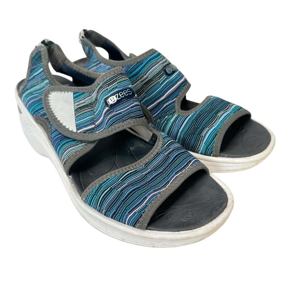 BZEES Aloha Sandals Women’s Size 9 Slip-On Casual Comfort Shoes Casualcore Beach